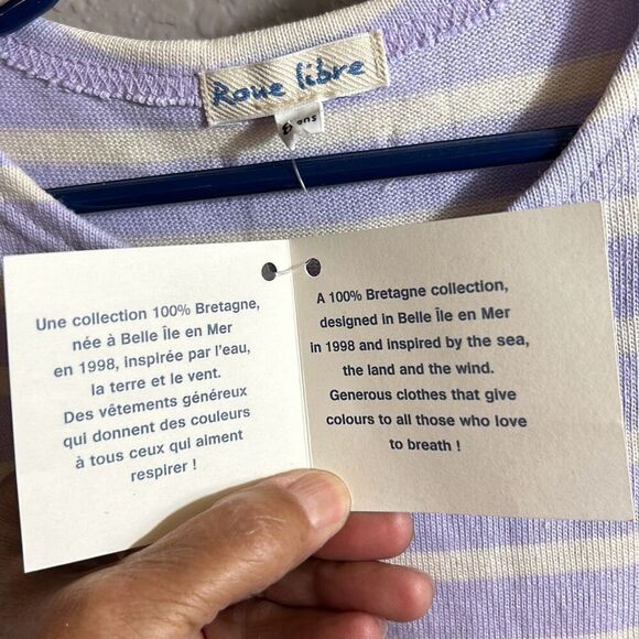 B#53 Roue libre, French sailing shirt size 4 - Picture 5 of 6